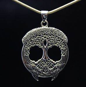 925 Silber Anhänger Amulett Yggdrasil - Keltischer Lebensbaum