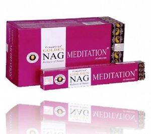 Golden Nag Champa Meditation Packung 15 Gramm