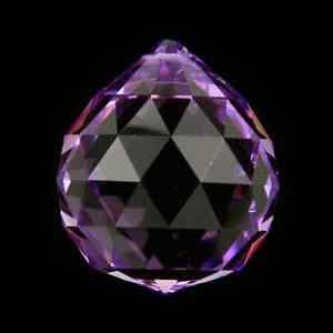 Feng Shui Kristall Regenbogen-Kristalle Kugel Violett AAA Qualität 3 Stück 4 cm